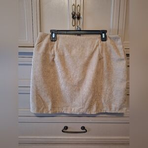 Beige Corduroy Skirt Size XL